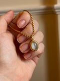 Moon gem necklace